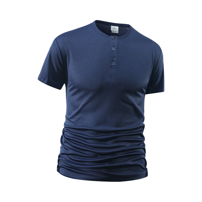 Summer Men's Solid Color Fitne - Shirt Camp Collar ulasan dan harga