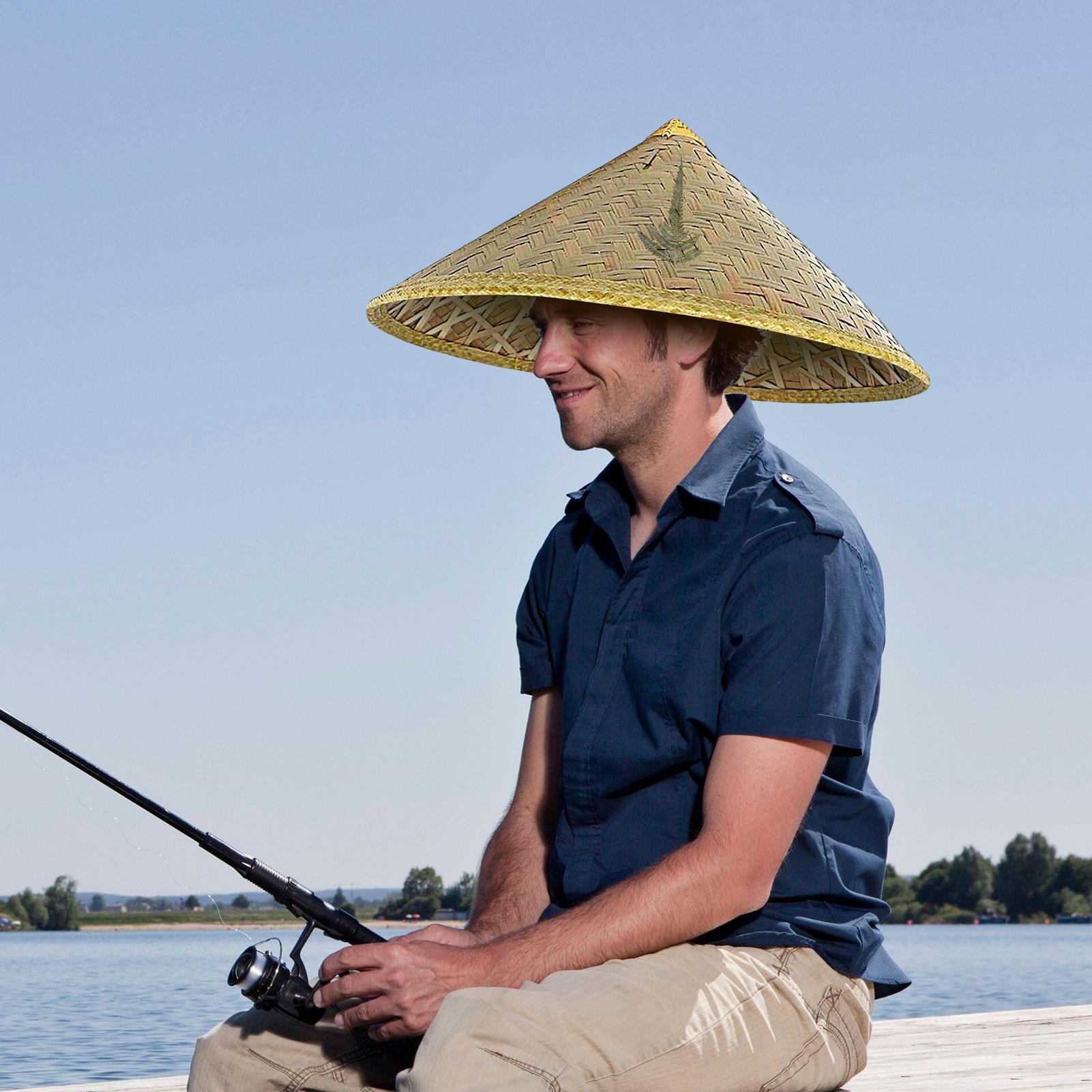 Chinese Straw Hat Handmade Rat - Bucket Hat Straw ulasan dan harga