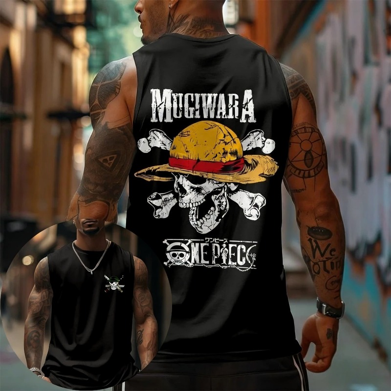 One Piece Mugiwara Straw Hat S - Tank Top Muscle ulasan dan harga