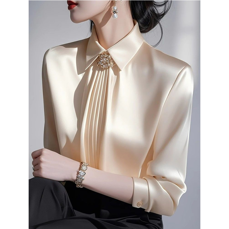2025 Spring New Temperament Sa - Shirt Camp Collar ulasan dan harga