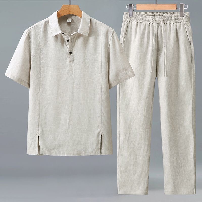 Spring/Summer Fashion Retro Sp - Short Linen Drawstring ulasan dan harga
