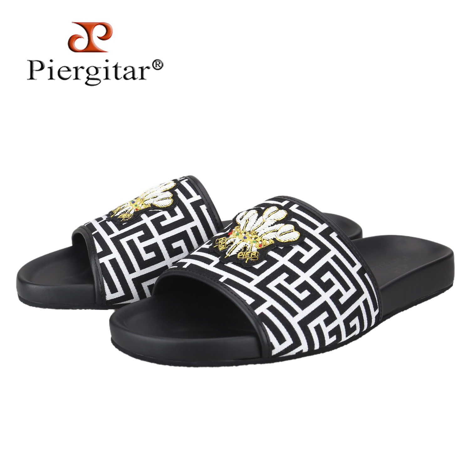 Piergitar Summer Model Black A - Flip Flop Leather Men ulasan dan harga