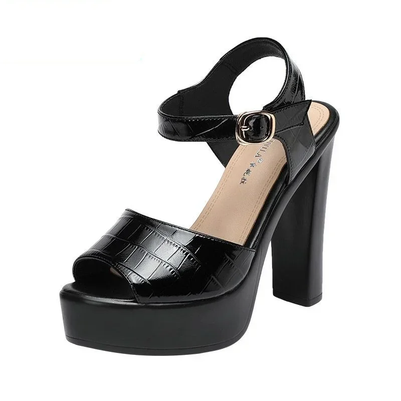 10cm 13cm Fashion Genuine Leat - Casual Sandal Leather ulasan dan harga