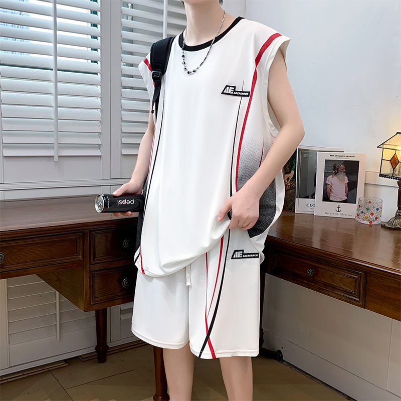 Men's Casual 2-Piece Sportswea - Shirt Camp Collar ulasan dan harga