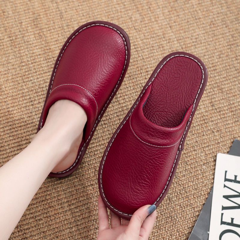 Home Leather Slippers Men and  - Flip Flop Leather Men ulasan dan harga