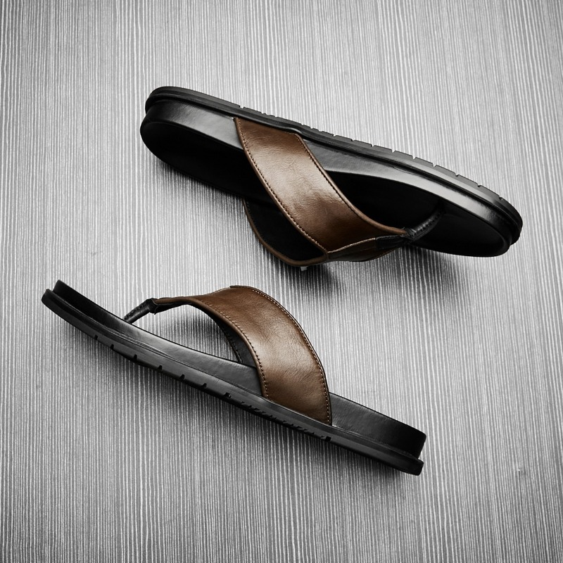 2026 Summer New Mens Genuine L - Flip Flop Leather Men ulasan dan harga